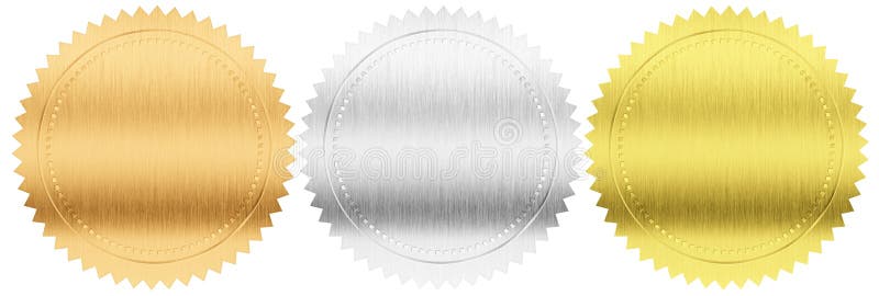 Gold, Silber und Bronzedichtungen oder -medaillen stellten lokalisiert ein stockfotos Gold, Silber und Bronzedichtungen oder -medaillen stellten lokalisiert ein stockfotos