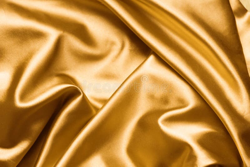 Gold Beautiful Satin Fabric Draped with Soft Folds, Silk Cloth Background,  Close-up, Copy Space Stock Photo - Image of elegance, jersey: 160240052