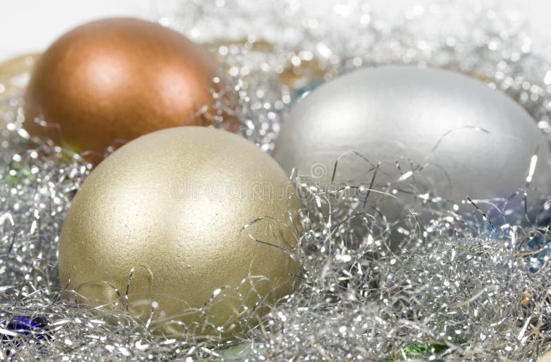 Gold, Silver and Bronze Eggs Stock Photo Image of contrasts, investment 4509442
