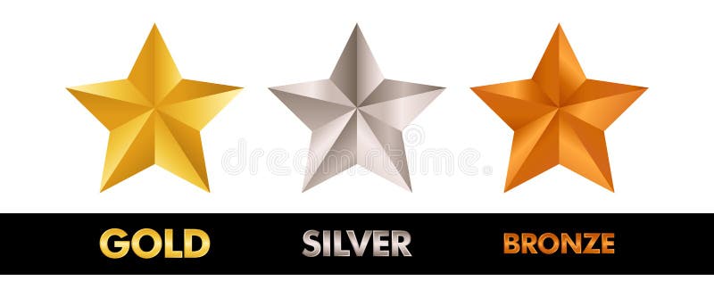 Bronze Gold Silver Stars Stock Illustrations 4 Bronze Gold Silver Stars Stock Illustrations Vectors Clipart Dreamstime