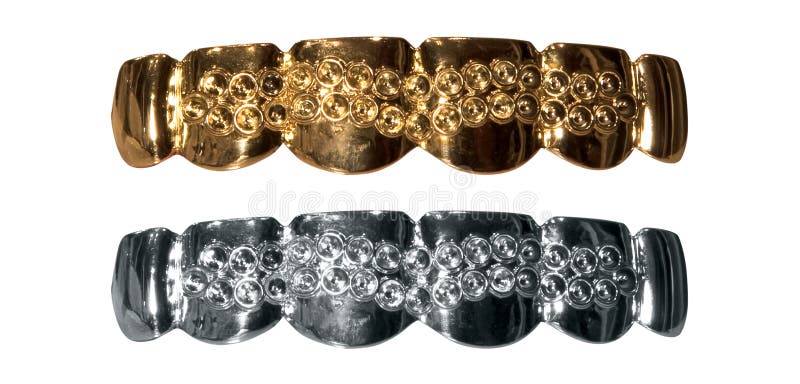 Gold and silver teeth royalty free stock photos Gold and silver teeth royalty free stock photos