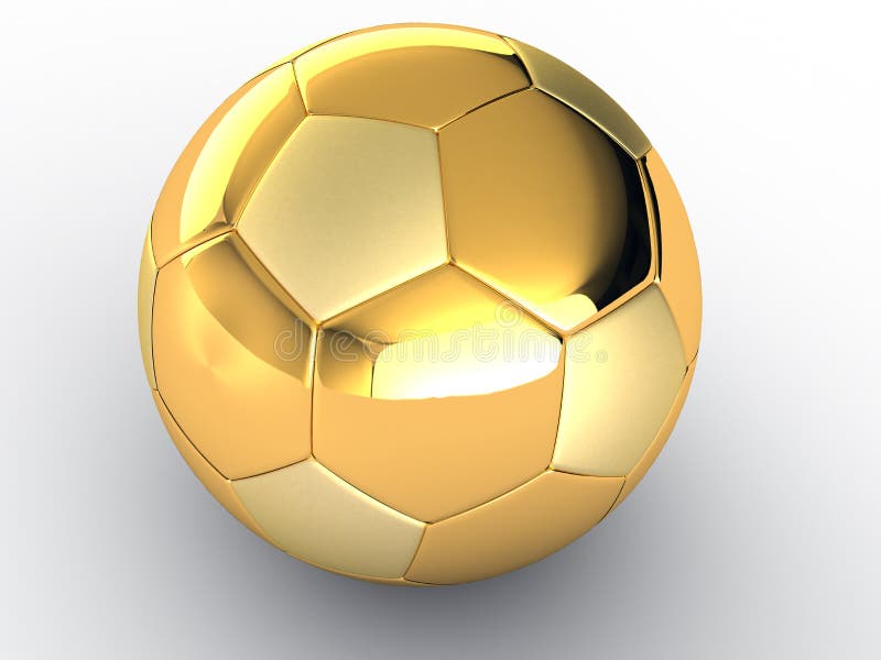 Gold soccer ball 2