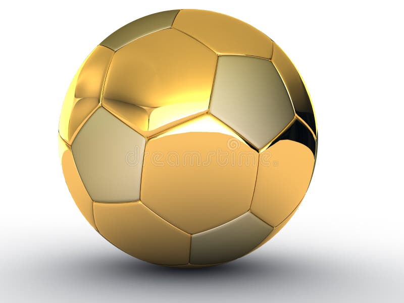 Gold soccer ball 3