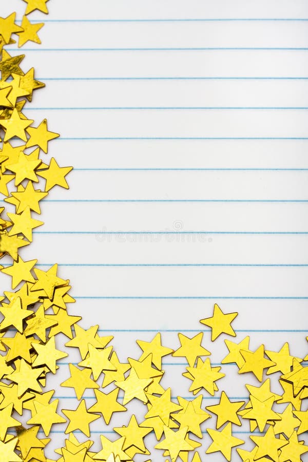 Gold Star Border stock image. Image of book, leaf, stars 11431695