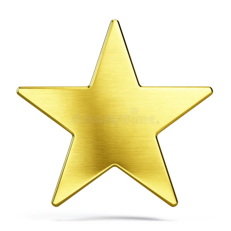 Gold star stock illustration. Illustration of ornament 99403044