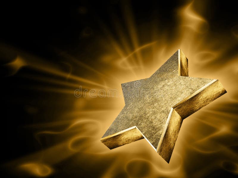 Gold Foil Star Shapes Seamless Vector Pattern. Golden Stars on White