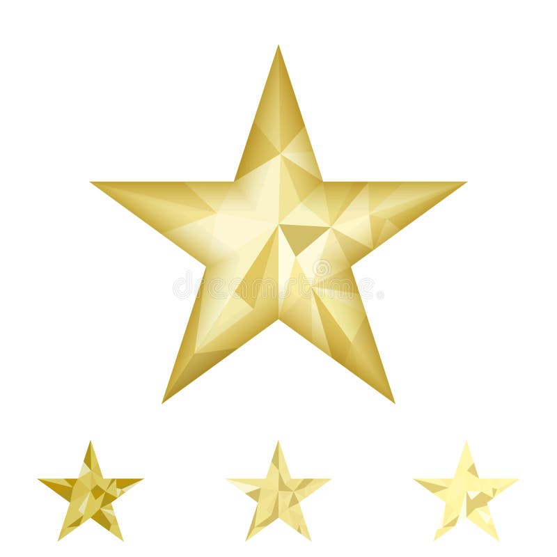 Gold Star Frame Golden Luxury Border with Glitters Stock Vector