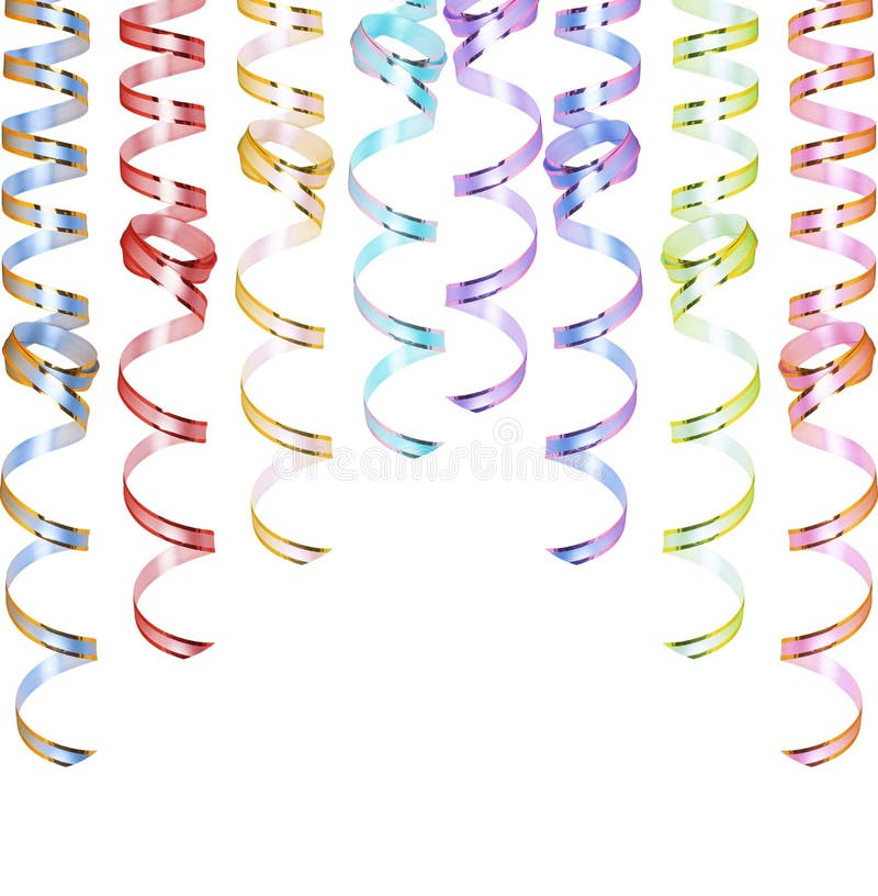 Gold Streamers for Festive Decoration Stock Image Image of invitation, event 35417711