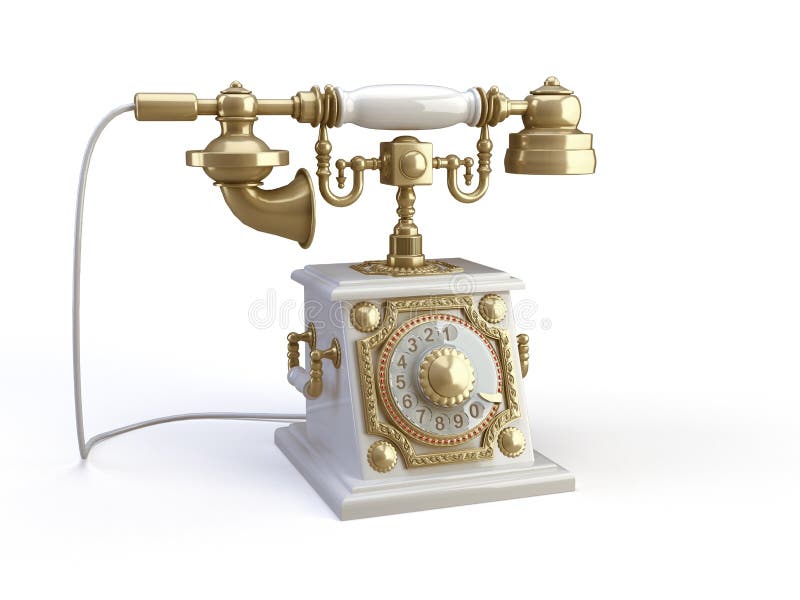 Gold telephone