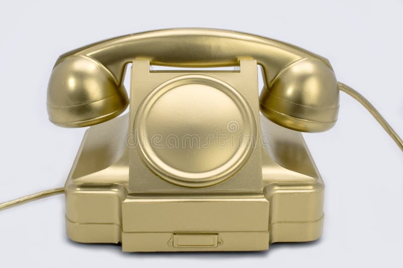 The gold telephone.