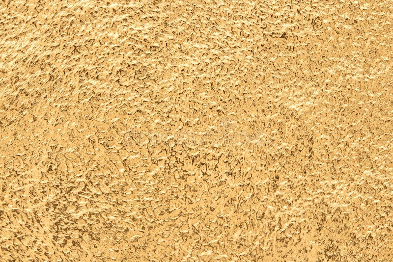 Gold Texture or Background, Embossed Golden Metal, Abstract Pattern