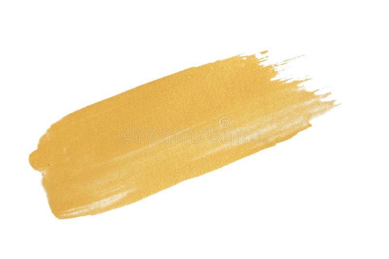 Gold Texture Paint Stain on White Stock Photo Image of circle