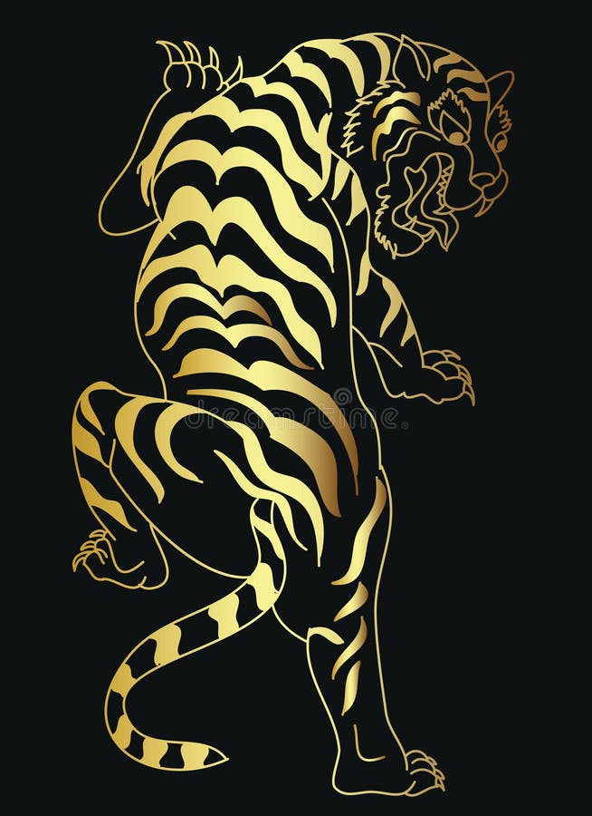 Tiger Tattoo design vector illustration 26261568 Vector Art at Vecteezy