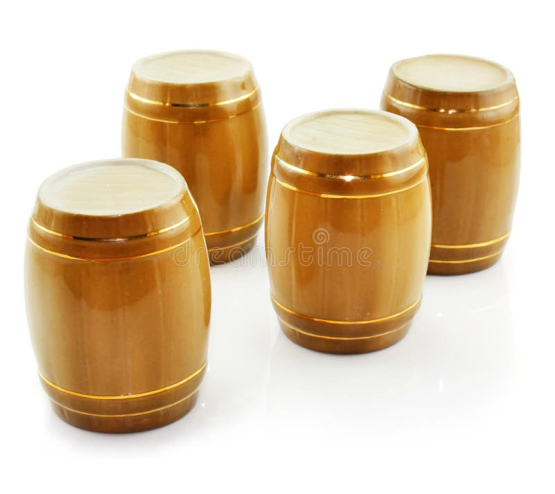 Gold Tuns from Wine Cellar Isolated Stock Photo Image of cork, aging