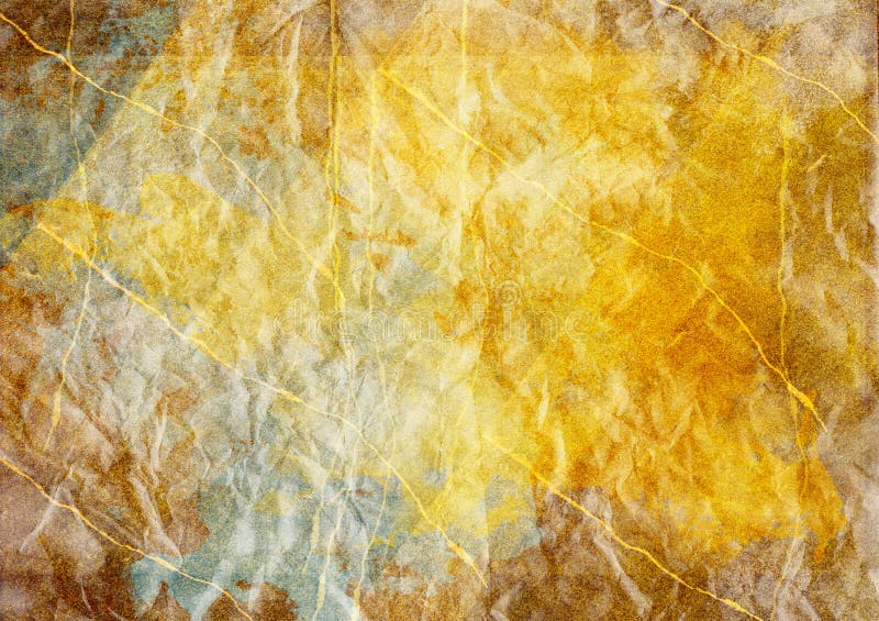 Gold und blauer Pergamentpapier-Beschaffenheits-Hintergrund stockfotografie Gold und blauer Pergamentpapier-Beschaffenheits-Hintergrund stockfotografie