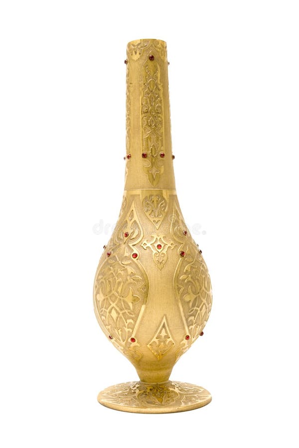 Gold vase stock photo. Image of gold, decoration, decorative 2957004