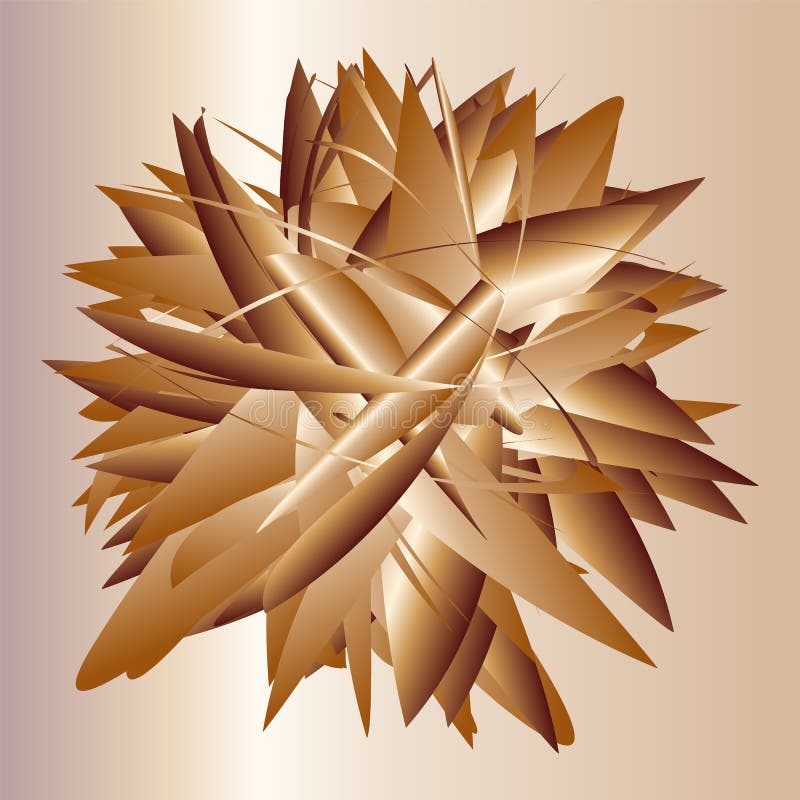Gold vector flover abstract vector illustration