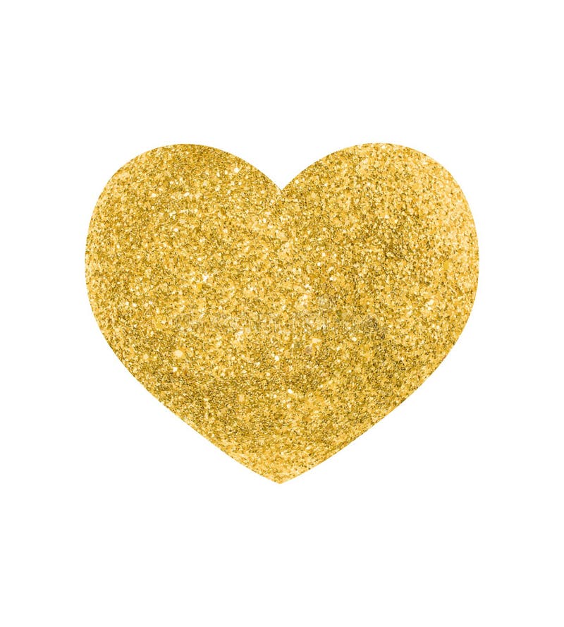 Gold vector heart vector illustration Gold vector heart vector illustration