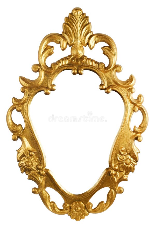 Gold vintage metal frame