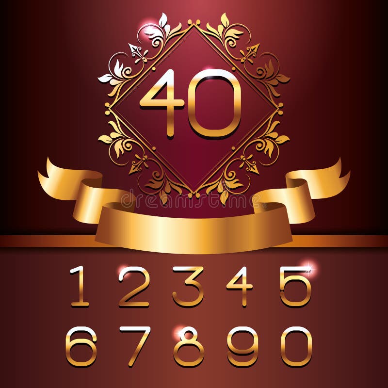 GOLD VIP letters alpahabet stock vector. Illustration of graphic
