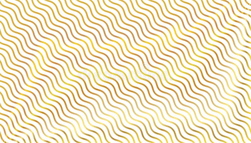 Undele aurii fără sudură, formă curbată simplă, linie ondulată, fundal fără sudură, abstract de fundalul modern minim de fundal stock illustration