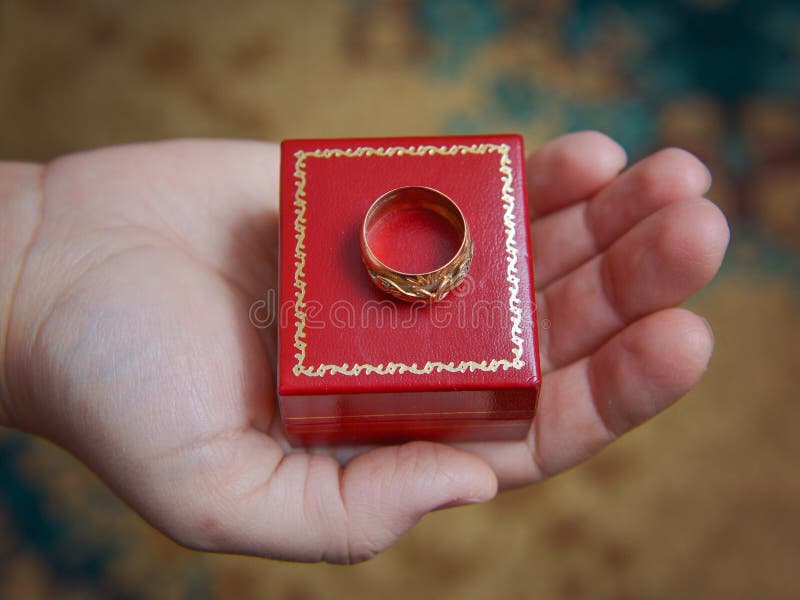 Wedding ring in hand stock photo. Image of hand, celebration 50338016