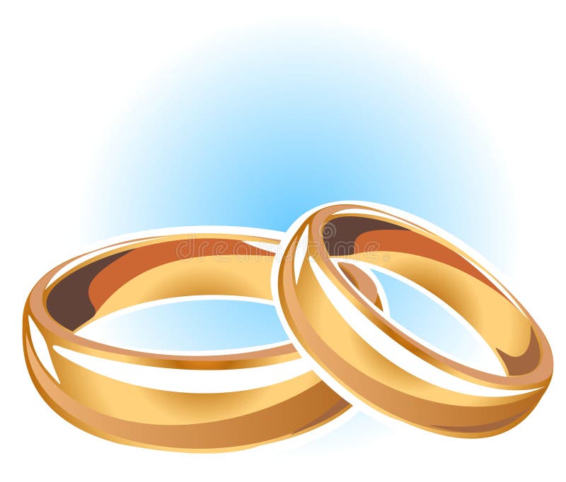 Gold Wedding Rings Stock Illustration Illustration Of Isolated 7282872