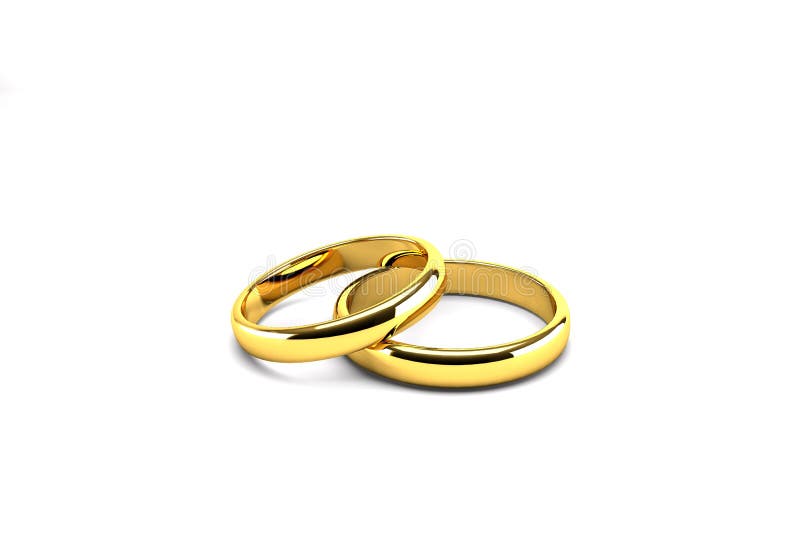 Gold Wedding Rings Stock Illustration Illustration Of Objects 58601980