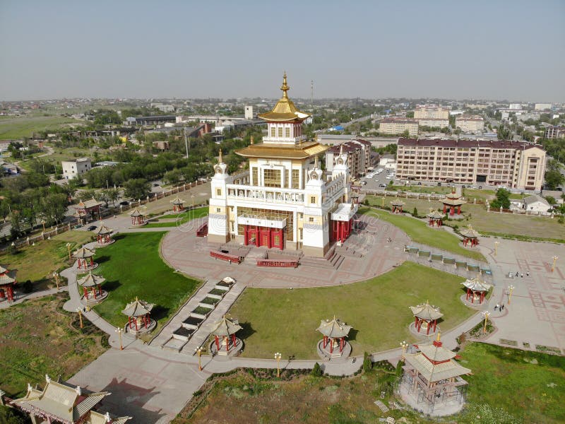 Golden Abode of Buddha Shakyamuni in Elista. Kalmykia, Russia