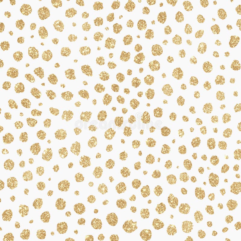 Golden Animal Print Glitter Pattern on White Background Texture ...