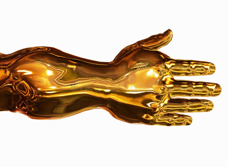 Golden Arm vector illustration