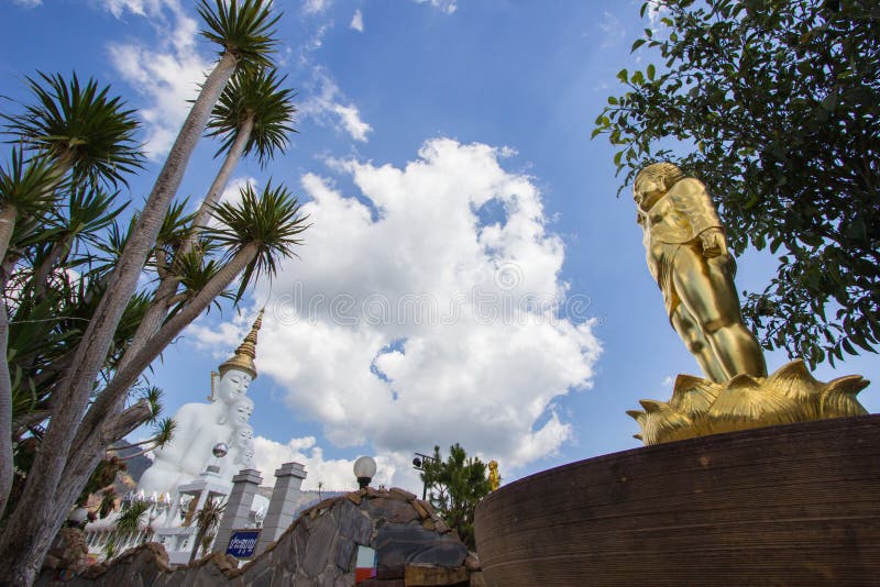 Wat Pha Sorn KaewWat Phra Thart Pha Kaewis a Buddhist monastery and temple in Khao Kho,Phetchabun,north-central Thailand.It is located at the top of a mountain surrounded by other mountains.The main pagoda and surrounding buildings are adorned with over 5 million colorful mosaic tiles and pottery items.5 sitting Buddha statues were already finished and very attractive. Wat Pha Sorn KaewWat Phra Thart Pha Kaewis a Buddhist monastery and temple in Khao Kho,Phetchabun,north-central Thailand.It is located at the top of a mountain surrounded by other mountains.The main pagoda and surrounding buildings are adorned with over 5 million colorful mosaic tiles and pottery items.5 sitting Buddha statues were already finished and very attractive.