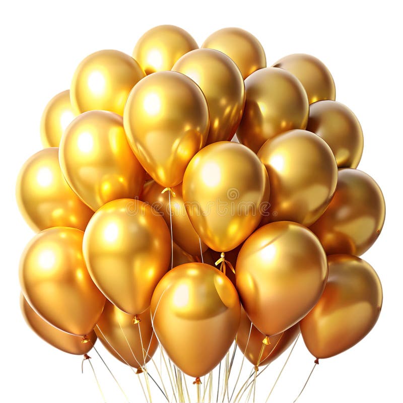 Golden Balloons-firandebakgrund vektor illustrationer