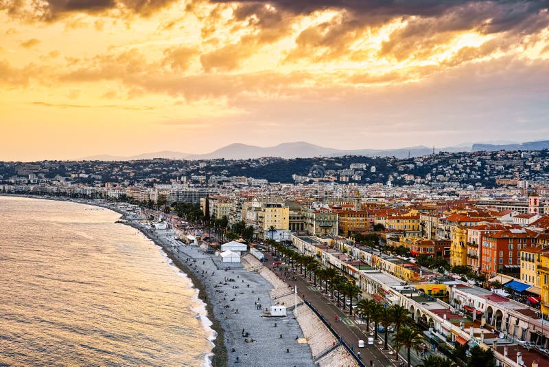 Golden Beach of Nice, France