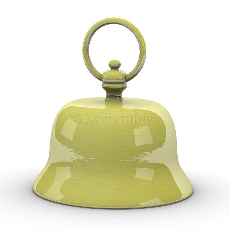 Golden bell stock illustration. Illustration of christmas 23602238