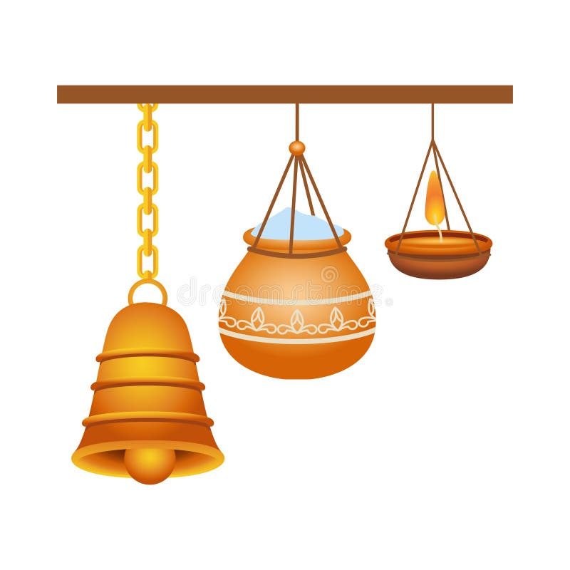 Hindu Temple Hanging Bell Stock Illustrations – 12 Hindu Temple