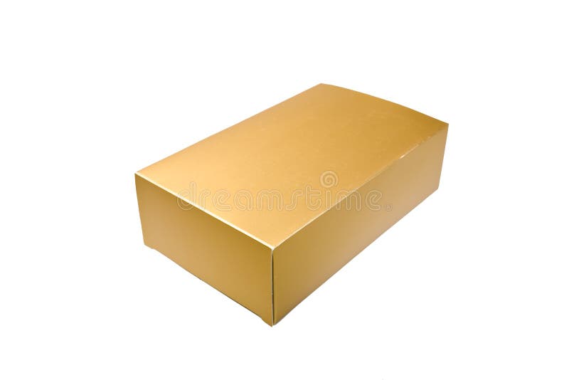 Golden box stock image. Image of personal, present, paper - 10202067
