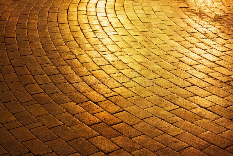 Yellow brick road stock image. Image of alone, path, black - 36703323