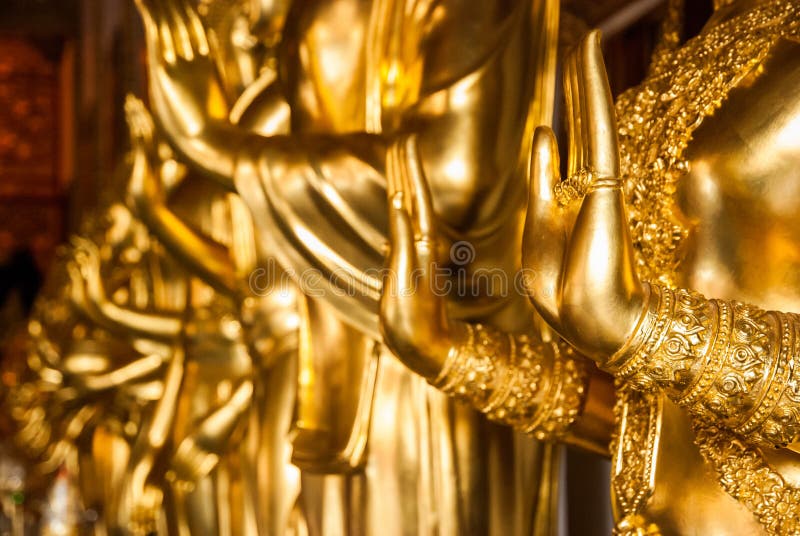 Golden Buddha s hand