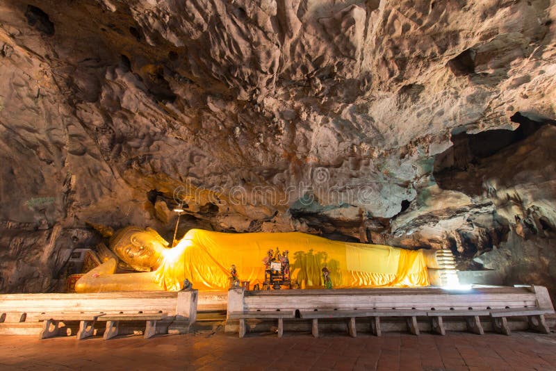 Hidden Buddha Statue in Tropical Jungle. Krabi Province, Thailand Stock