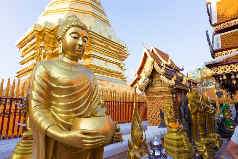 Golden Buddha statue in Thailand