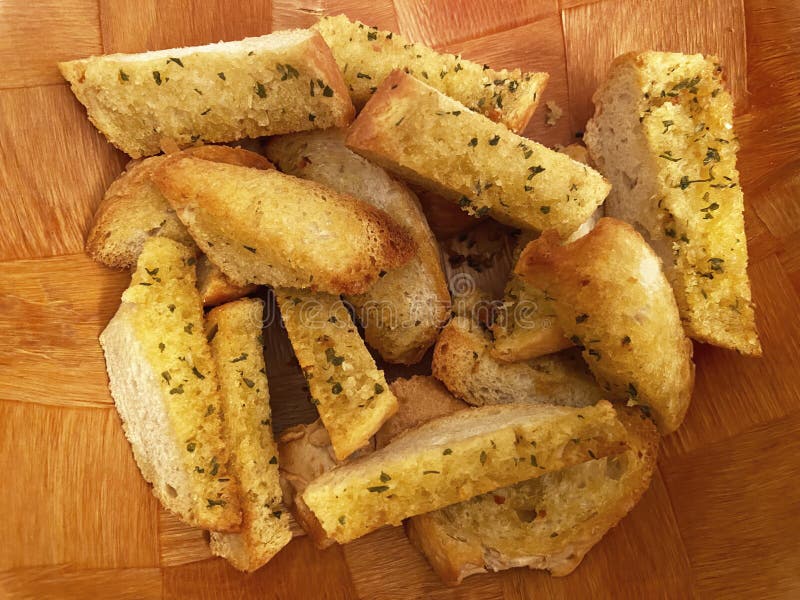 Da d'oro burro aglio pane aperitivo.