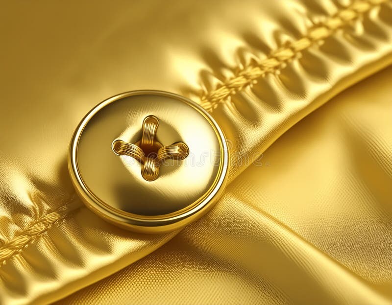 Golden button stock illustration