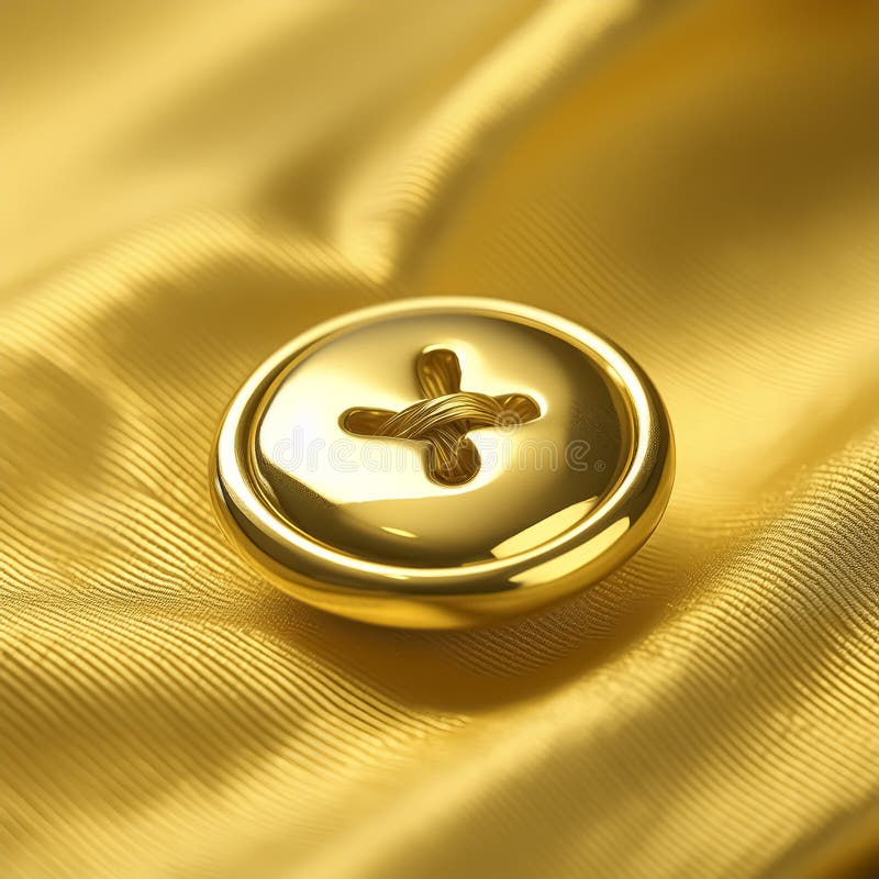 Golden button royalty free illustration