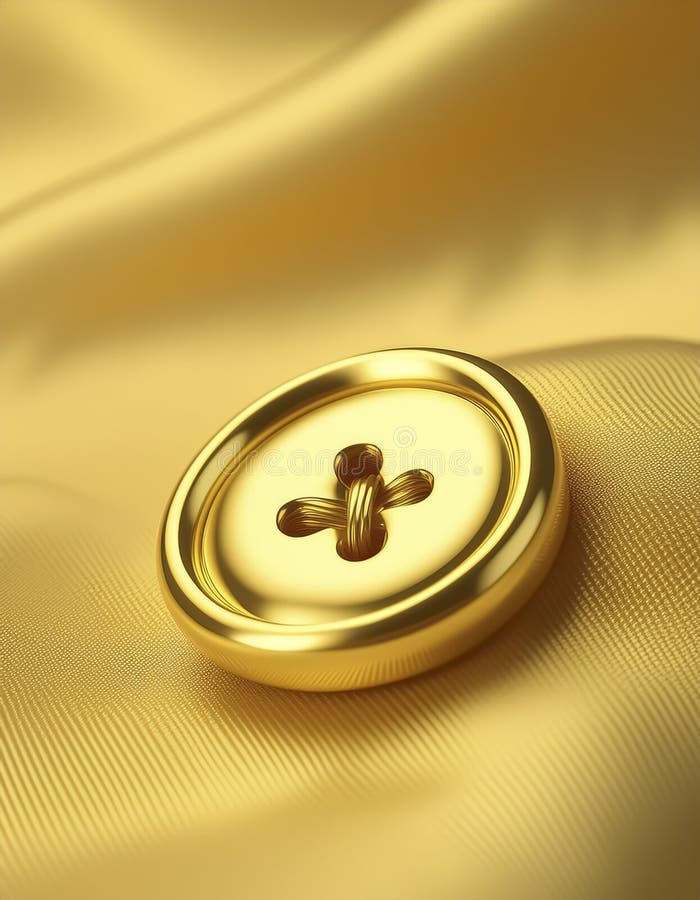 Golden button vector illustration