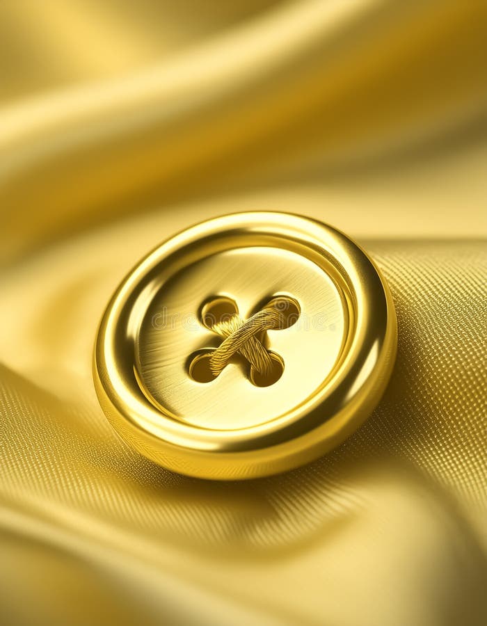 Golden button stock illustration