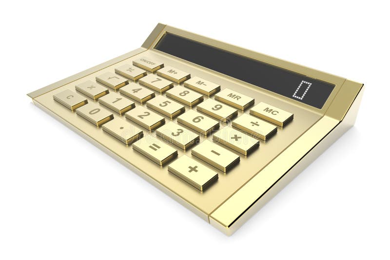 white gold calculator