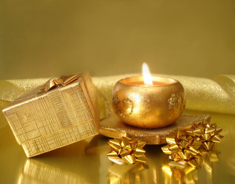 Golden candle