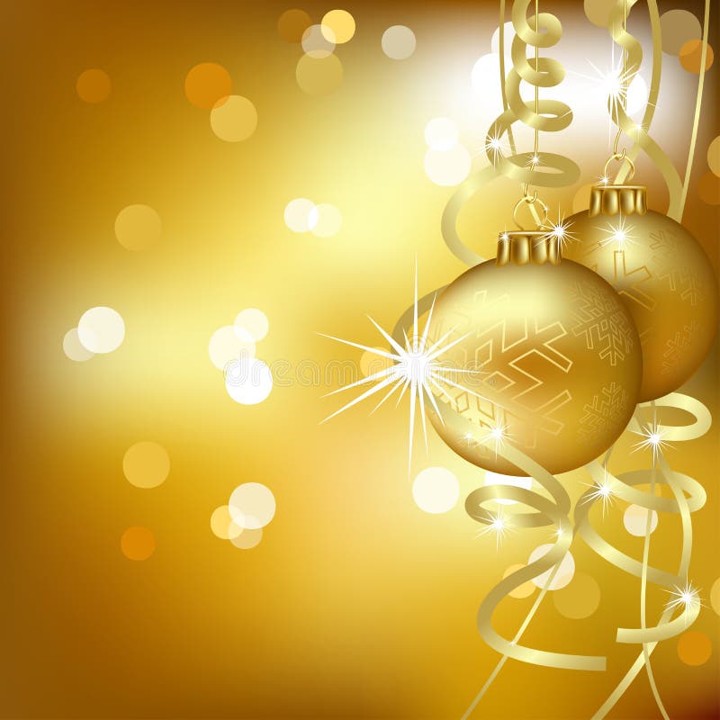 Golden Christmas Background Stock Vector - Illustration of dots ...