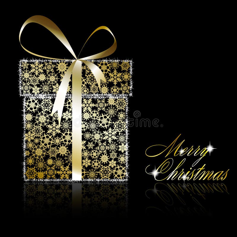 Golden Christmas gift bpx